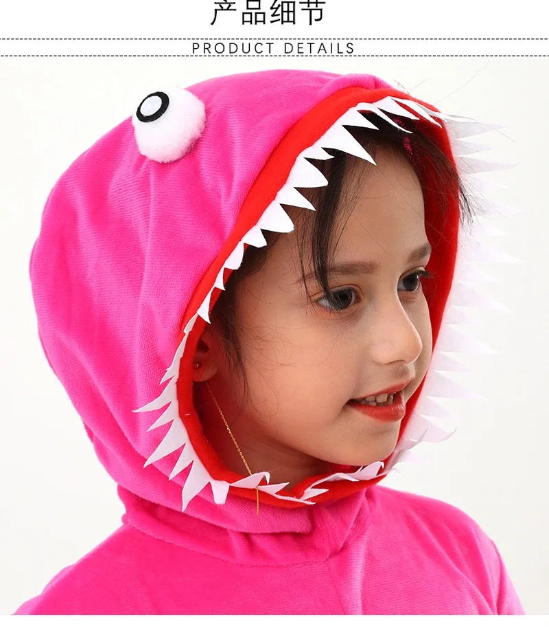 Sausage Mouth Cosplay Costume kids Games Onesies Kigurumi Plush Fluffy Anime Pajamas For Boy Girls Holiday Party