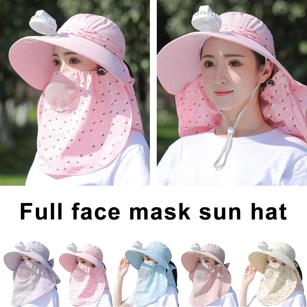 

Summer Outdoor Riding Anti-UV Sun Hat Beach Foldable Sunscreen Simple Solid Color Cap Neck Face Wide Brim Hat For Women Wit A1O5