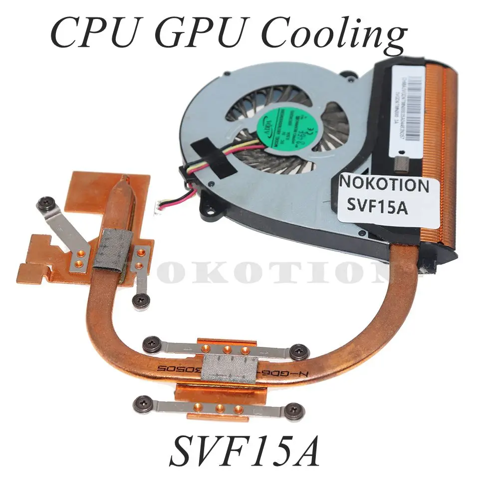 

AB07805HX080300 Radiator For Sony Vaio SVF14A SVF15A series laptop CPU GPU Cooling Heatsink With FAN