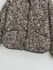 TRAF Leopard Print Jackets for Women Coats Oversized Jackets Woman 2024 Snap Button Overcoat Female Long Sleeve Women's Jacket 5