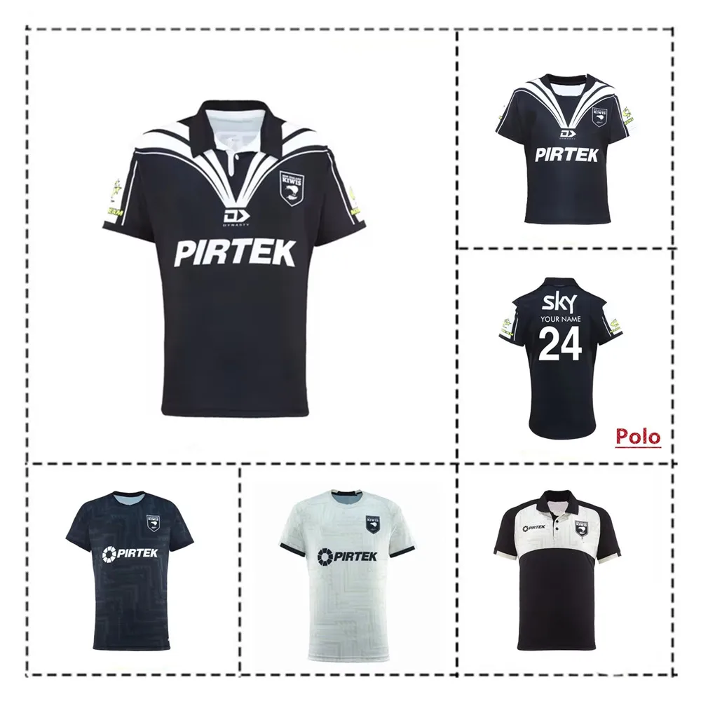 New Zealand Kiwis Training / POLO Shirt / Singlet Shorts Men's Rugby Jersey-Men's Size:S-5XL（Print Name Number）