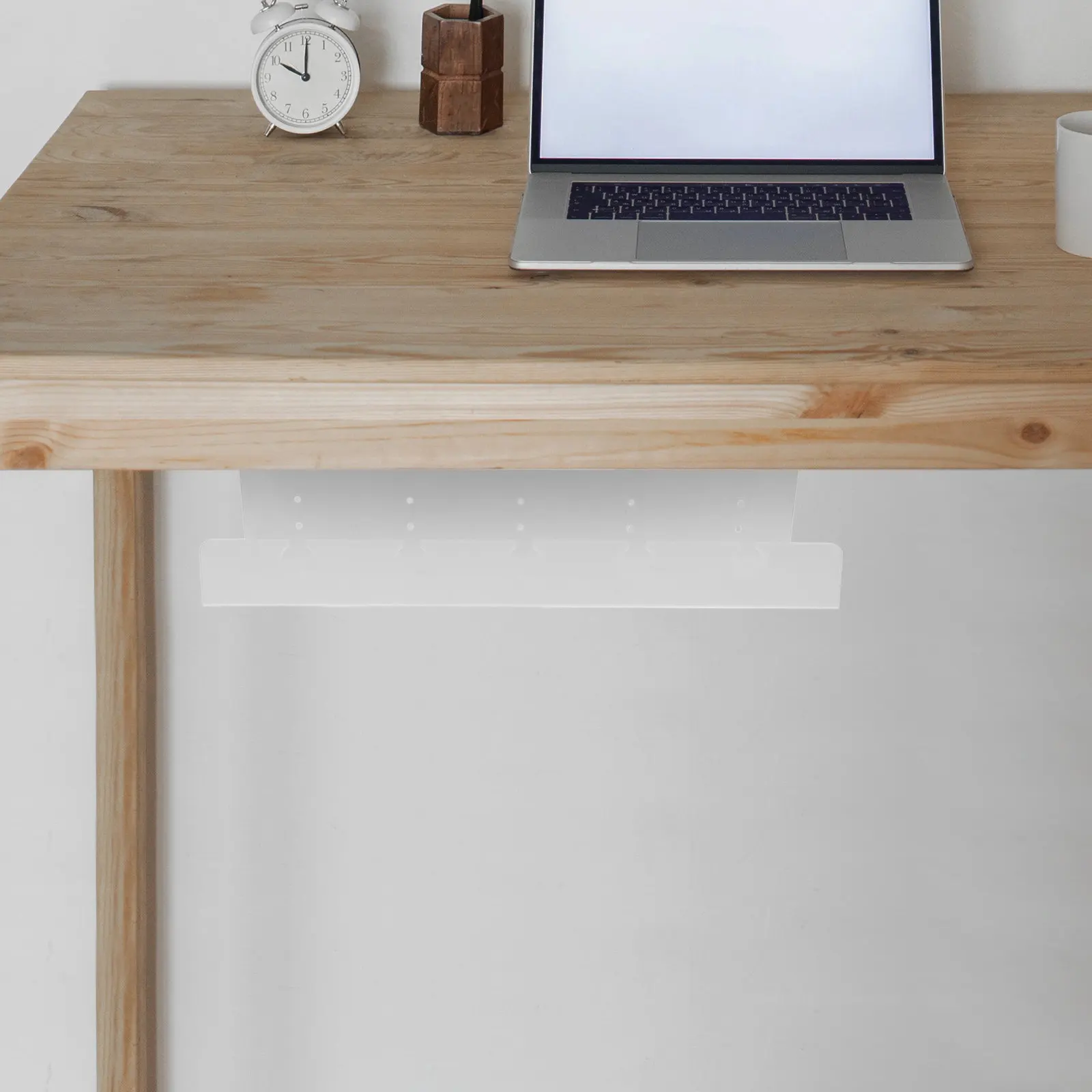 책상 아래 숨겨진 케이블 정리 트레이 ABS 튼튼한 와이어 정리함 가정 사무실 데스크탑 코드 보관 랙 책상 정리 서랍