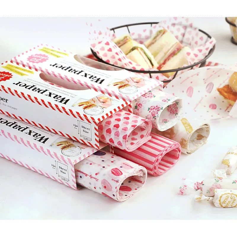 Bulk Pack: Premium Wax Paper Food Wrappers - Grease-Resistant Baking & Wrapping Sheets