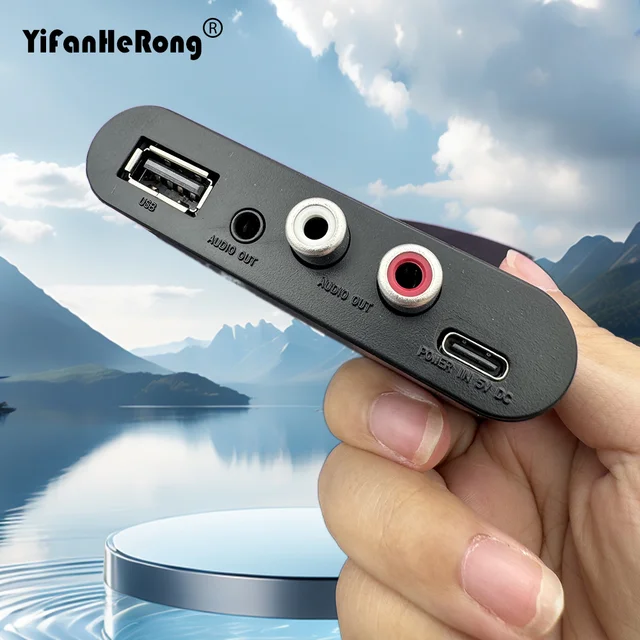 NFC Bluetooth-Compatible 5.2 Audio Receiver U Disk RCA 3.5mm AUX USB Stereo Music Wireless Adapter Hands-Free Calls for Car