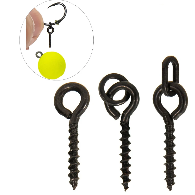50pcs Carp Fishing Accessories Kit for Method Feeder Fishing Hook Stopper Beads Pop Up Bait Screws For Hair Rigs Terminal Tackle