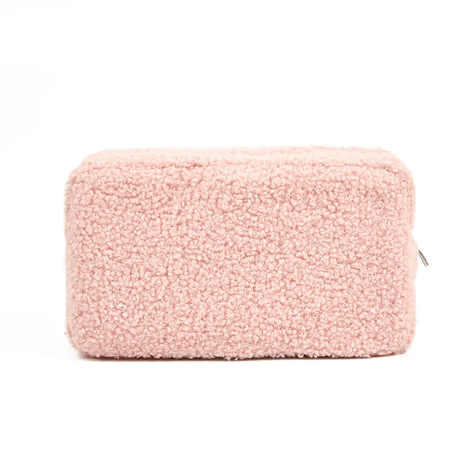 Teddy Velvet Travel Storage Bag Beauty Zipper Makeup Bag New Clutch Bag Wallet Card Bag Portable Pencil Passport Bag