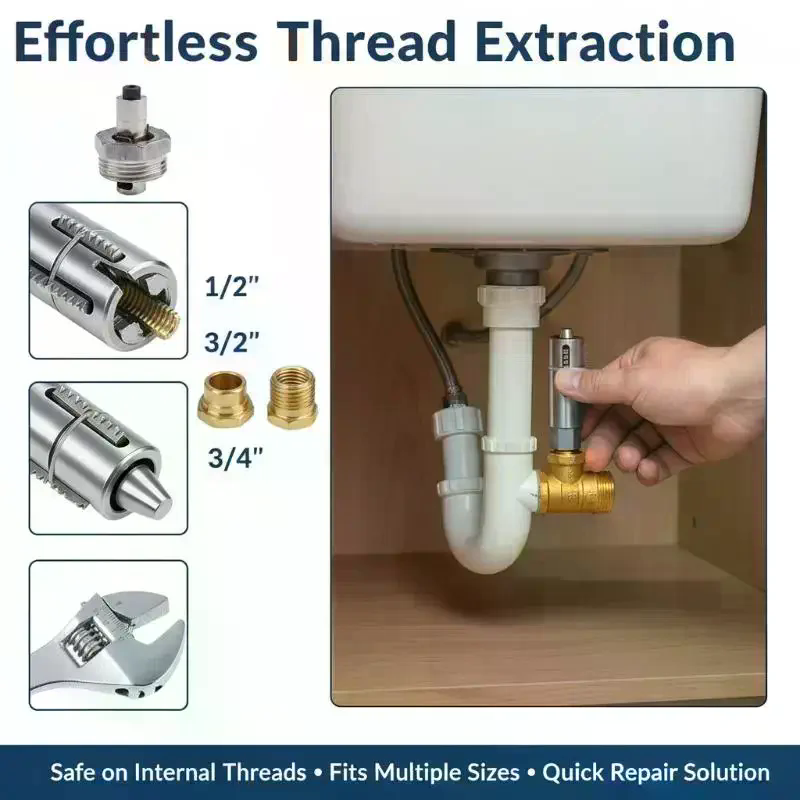 1Pcs High Hardness Adjustable Extraction Diameter 12/14mm Screw Remover Compact And Lightweight Plumbing Tool Extractor
