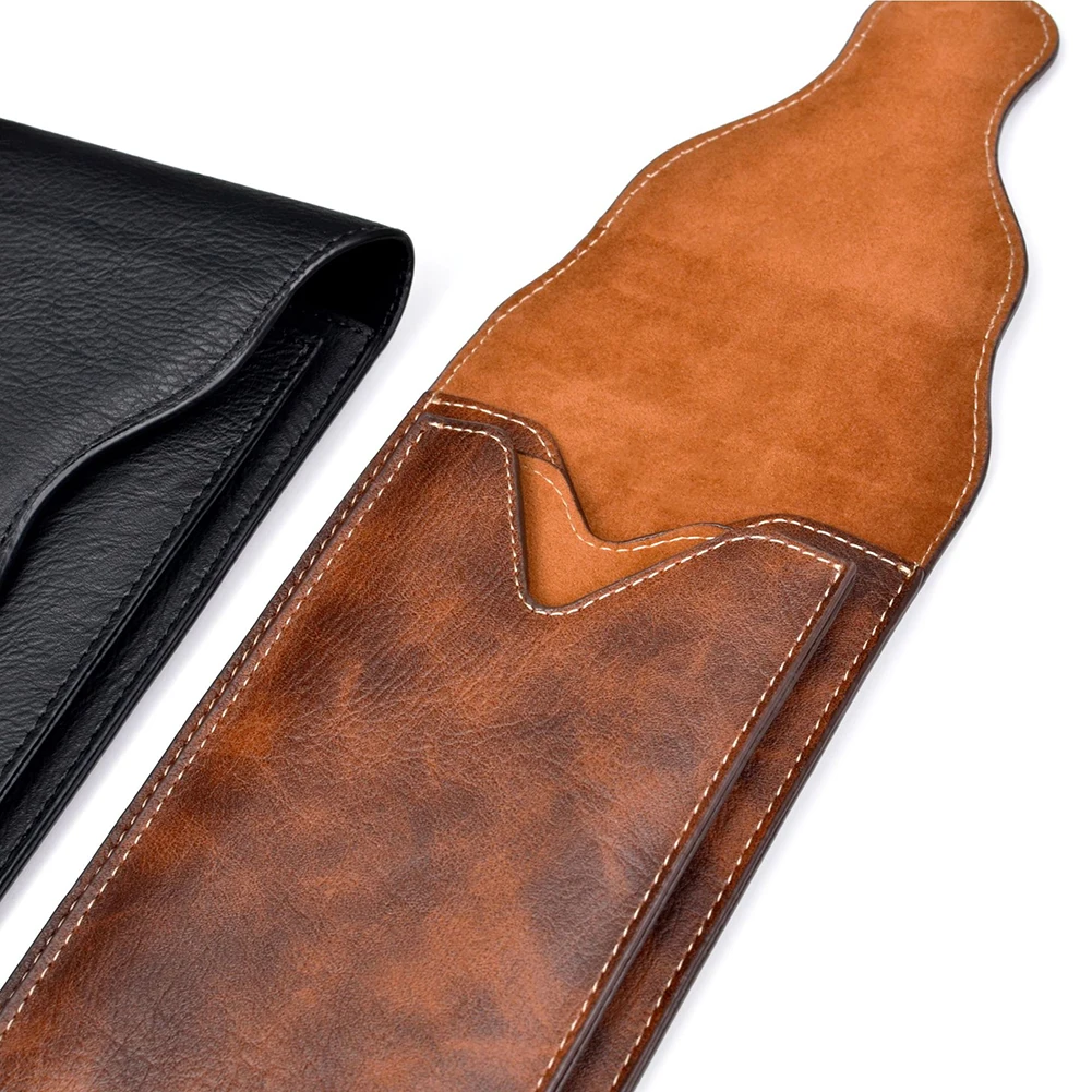 Universal Outdoor Climbing Belt Clip Holster Retro Men Faux Leather Waist Bag Men's Retro and Practical Waist Bag