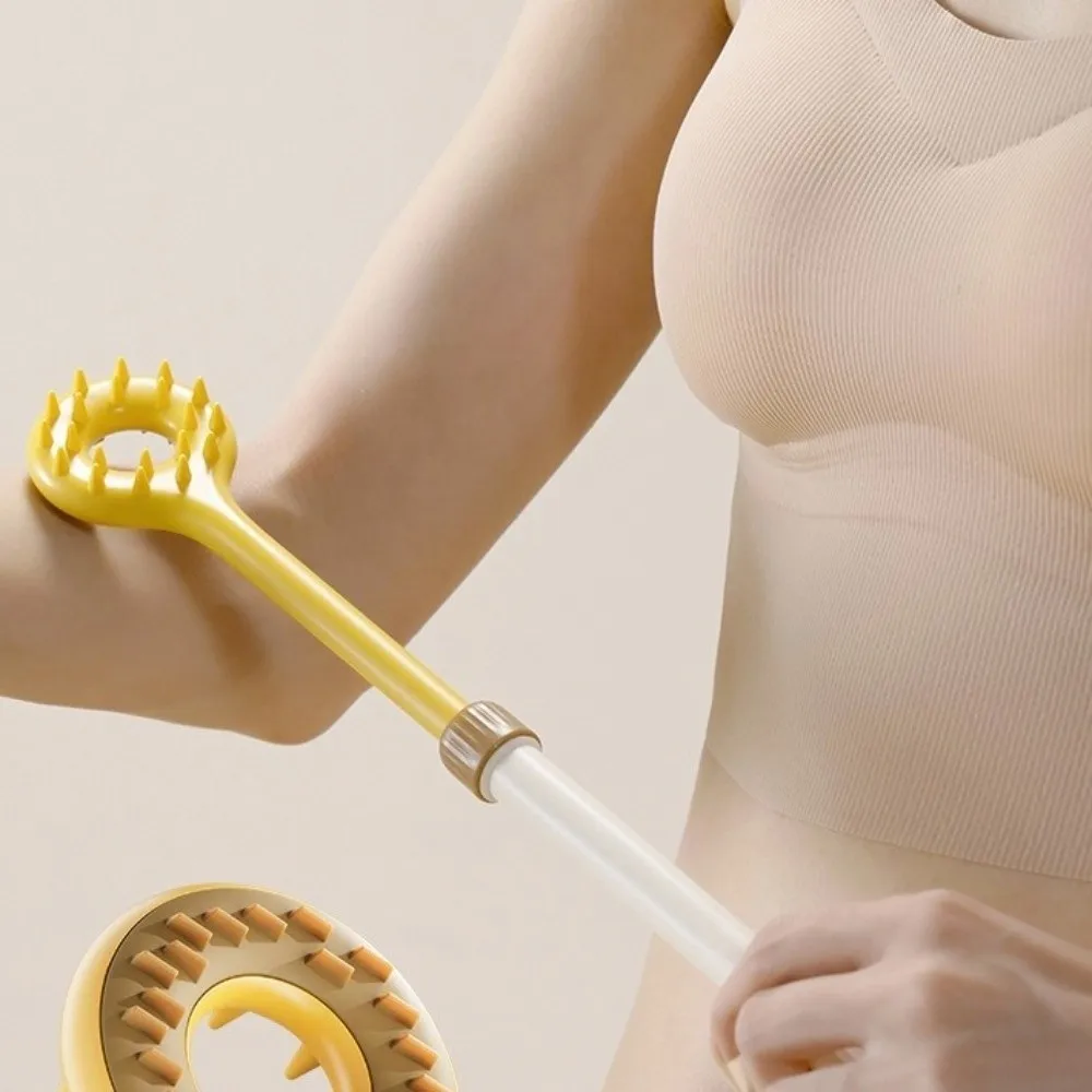 Portable Stretchable Back Scratcher Double-sided Plastic Back Massage Tool Hanging Adjustable Itching Scratch Personal Massage