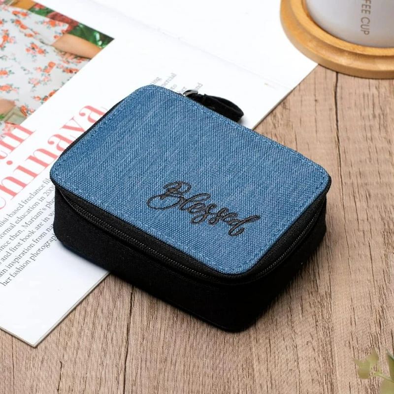 Weekly Pill Organizer Case for Vitamins and Supplements, 7-Day Travel Medicine Holder