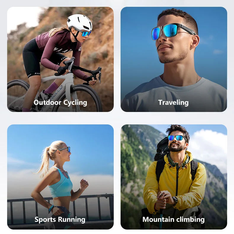 Nuovi occhiali intelligenti AI 2026, occhiali Meta, occhiali sportivi UV400, occhiali per chiamate a mani libere, occhiali da sole uomo donna, spedizione gratuita - immagine 6