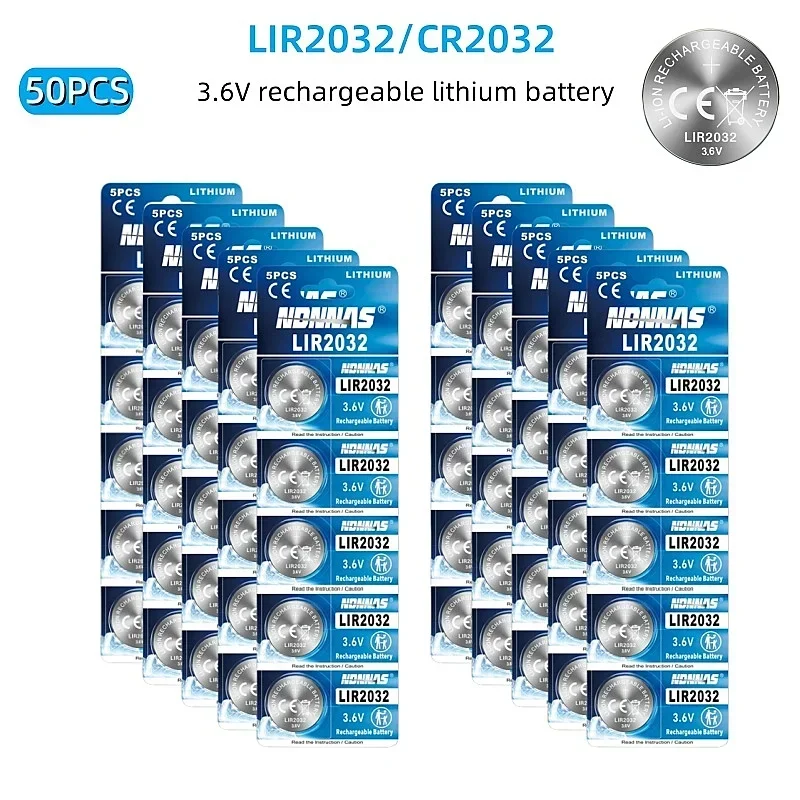 50pcs LIR2032