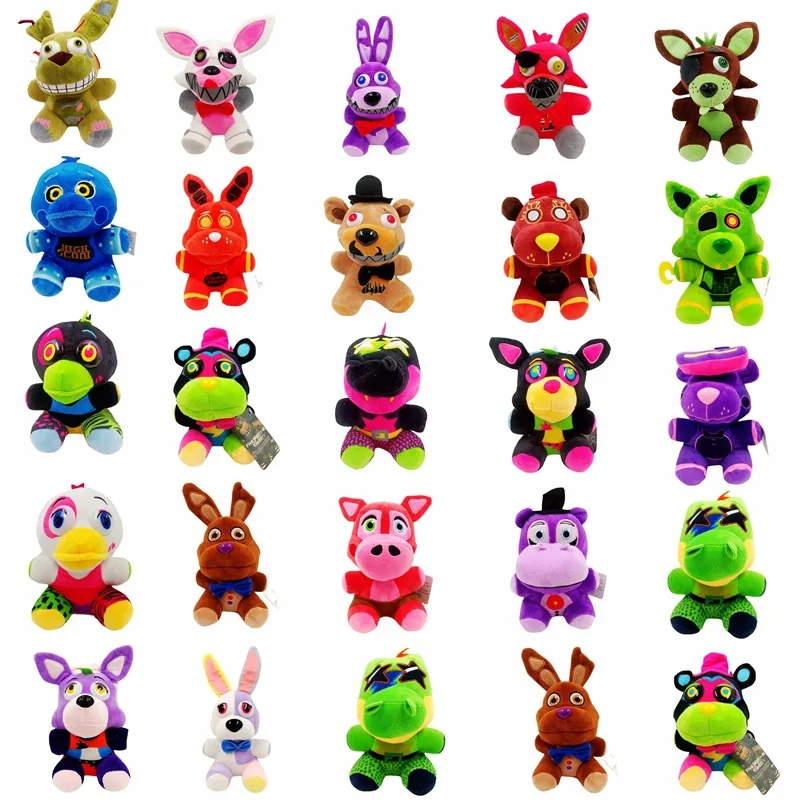 18cm FNAF Plush Toys Kawaii Freddys Animal Foxy Bonnie Bear Ribbit Stuffed  Plush Toys In Stock Plush Birthday Gift for Kids - AliExpress