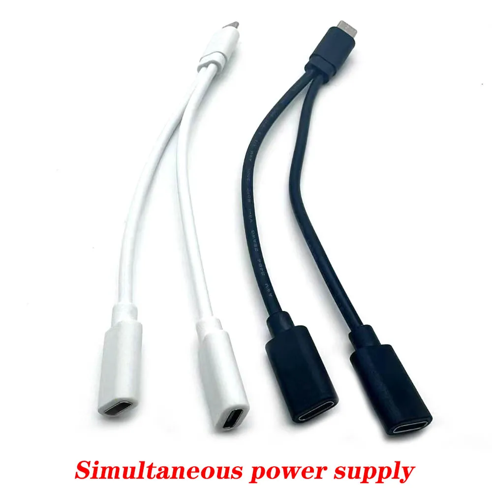 Splitter USB C 2 in 1 Adattatore di ricarica audio da