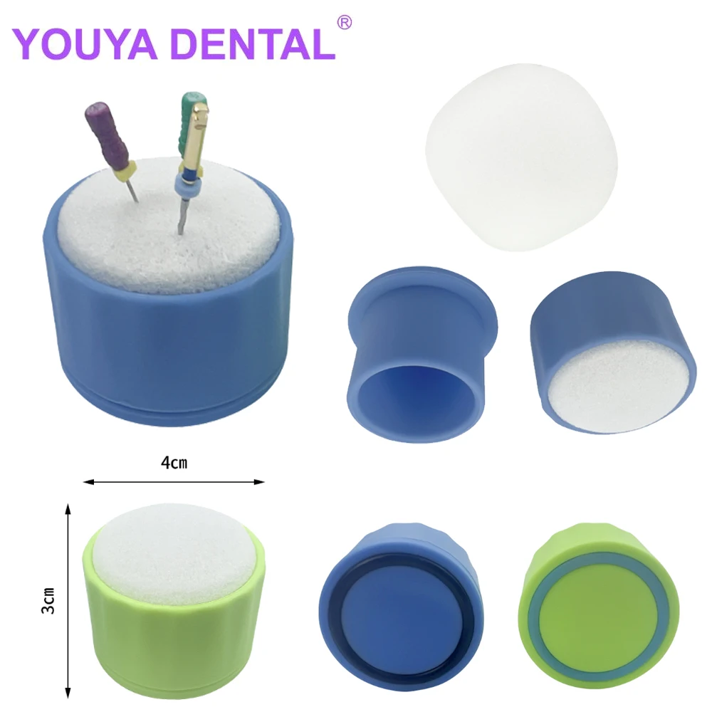 

1Pcs Dental Autoclavable Round Endo Stand Sponge Canal Holder Root Files Cleaning Table Foam File Drills Block Dentist Tools