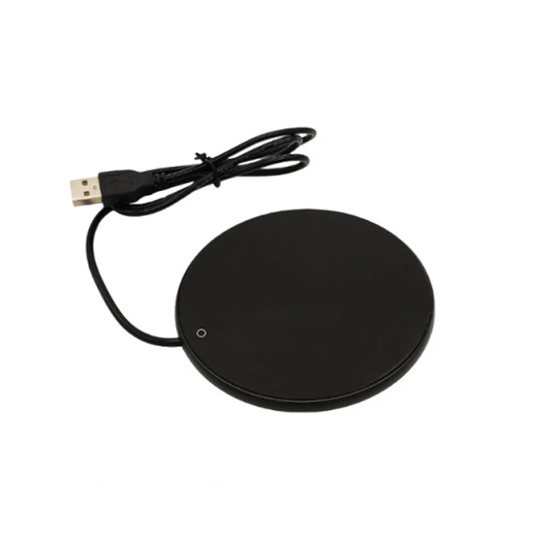 USB-Powered Electric Mug Warmer with Thermostatic Heating Pad