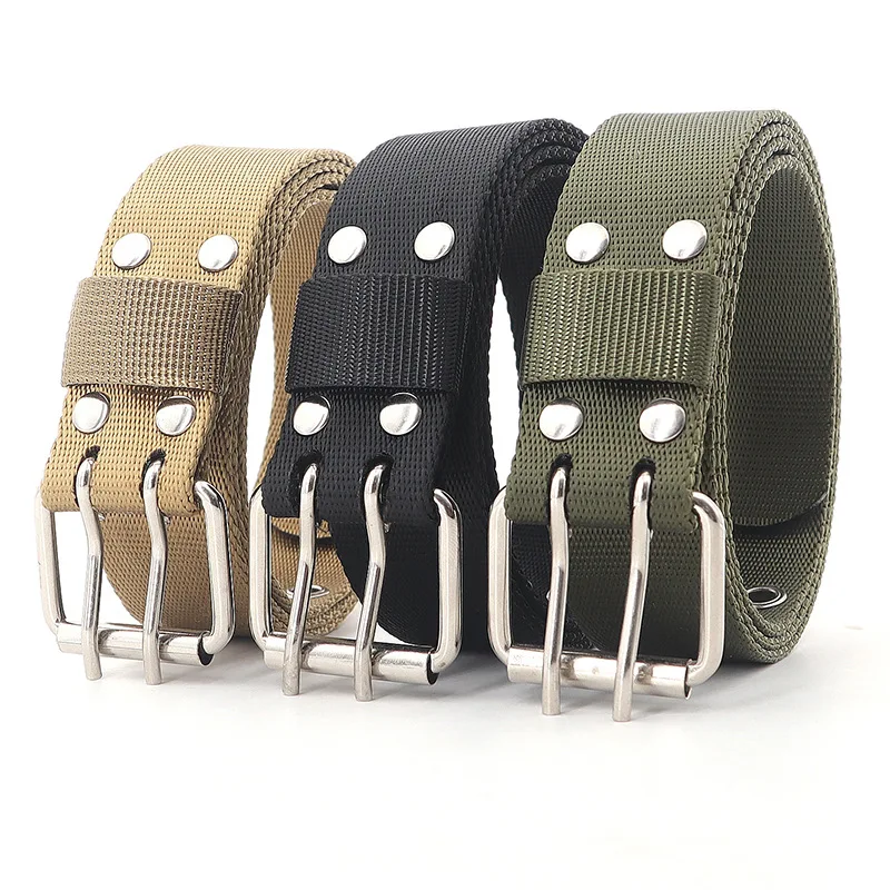 Double Needle Buckle 3.2cm Slim Men Waist Belt With High-Quality Nylon Tactical Quick Release And Quick Drying Denim Pants Belt new tactical tank texture nylon woven belt with high quality men s and women s travel and office quick drying alloy buckle belt