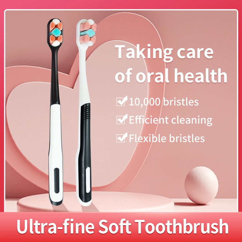 Oral Hygiene Care Ultra-fine Soft Hair Eco Friendly Portable Travel Tooth Brush Fiber Nano Box Support Dropshop