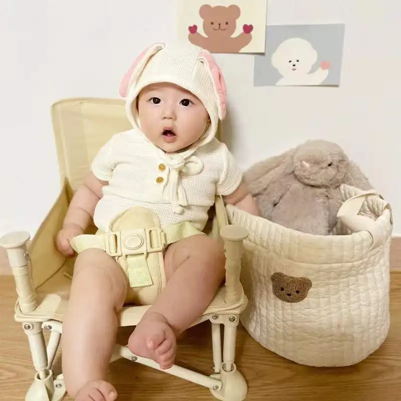Baby Diaper Nappy Bags for Mom Cute Bear Large Capacity Mommy Bag Caddy Toys Dolls Storage Organizer Babies Accessories Beige 3