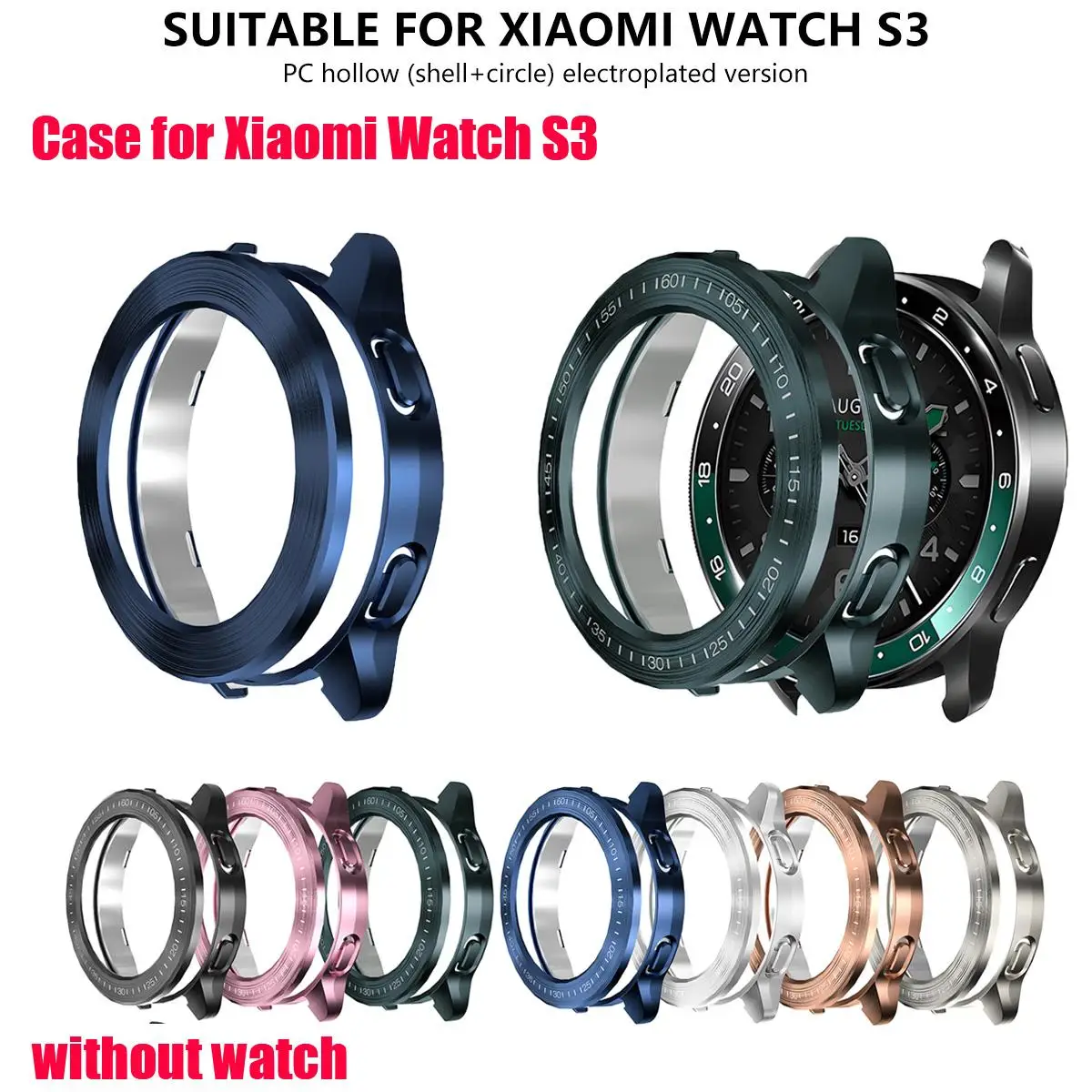 Premium Electroplated Protective Shell with Bezel