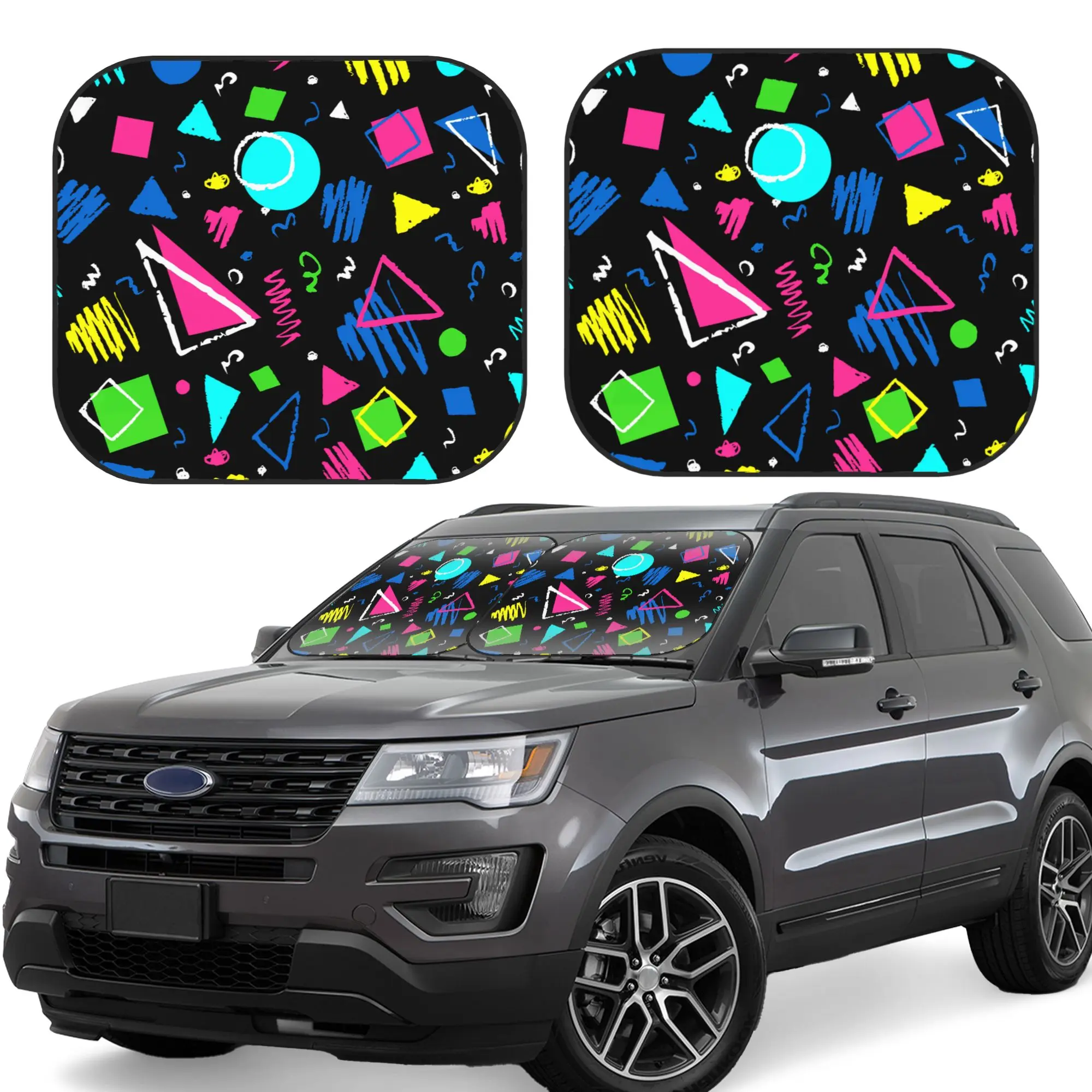 

Retro 80s 90s Car Sun Protector Car Accessories Windshield Sunshade for Men Women Car Sun Shade Auto Sunshade Car 3 Sizes