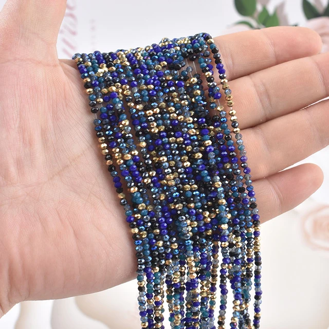 AB Color 4mm Crystal Rondel Faceted Beads Round Crystal Glass Beads Loose  Spacer Beads for Jewelry Making DIY Necklace Bracelet - AliExpress