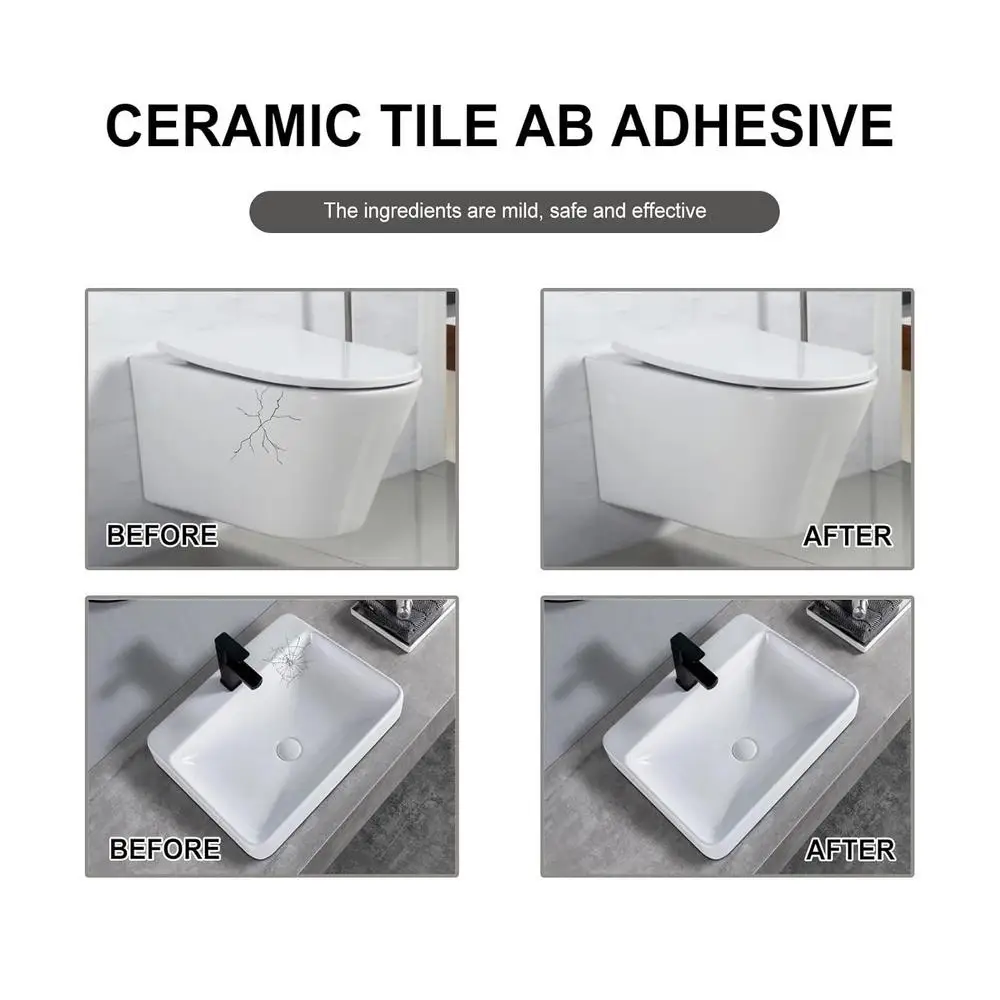 Description Picture 6 of itemCeramic Tile Hole Filler Professional Adhesive Tile Paste Grout Sealing Filler Tile Repair Paste Fast Drying Chip Filler Paste