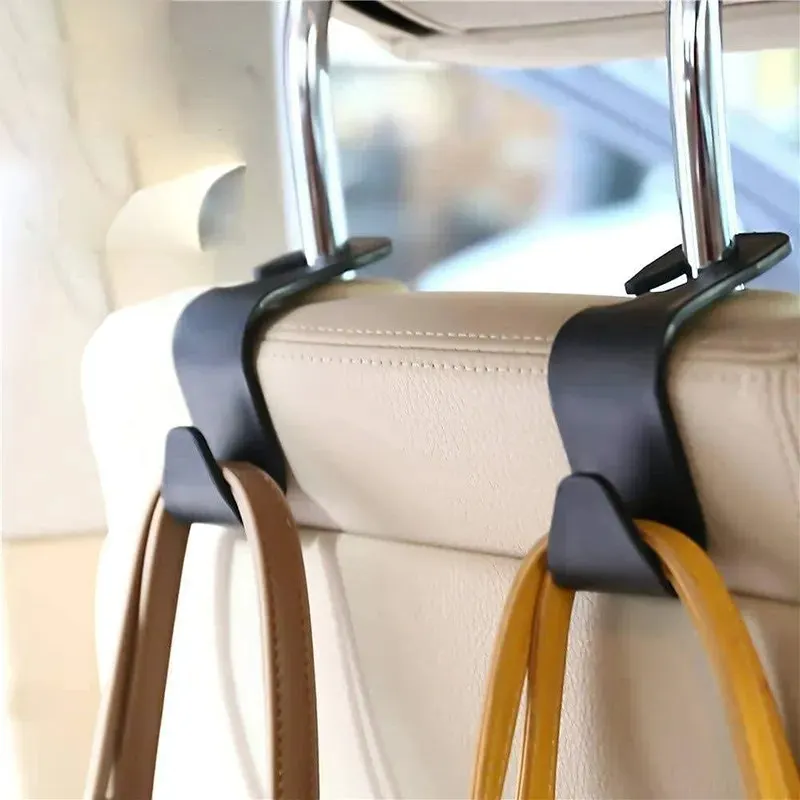 Car Seat Hook Car Vehicle Headrest Hooks 1 Piece for Handbag Purse Cloth Grocery