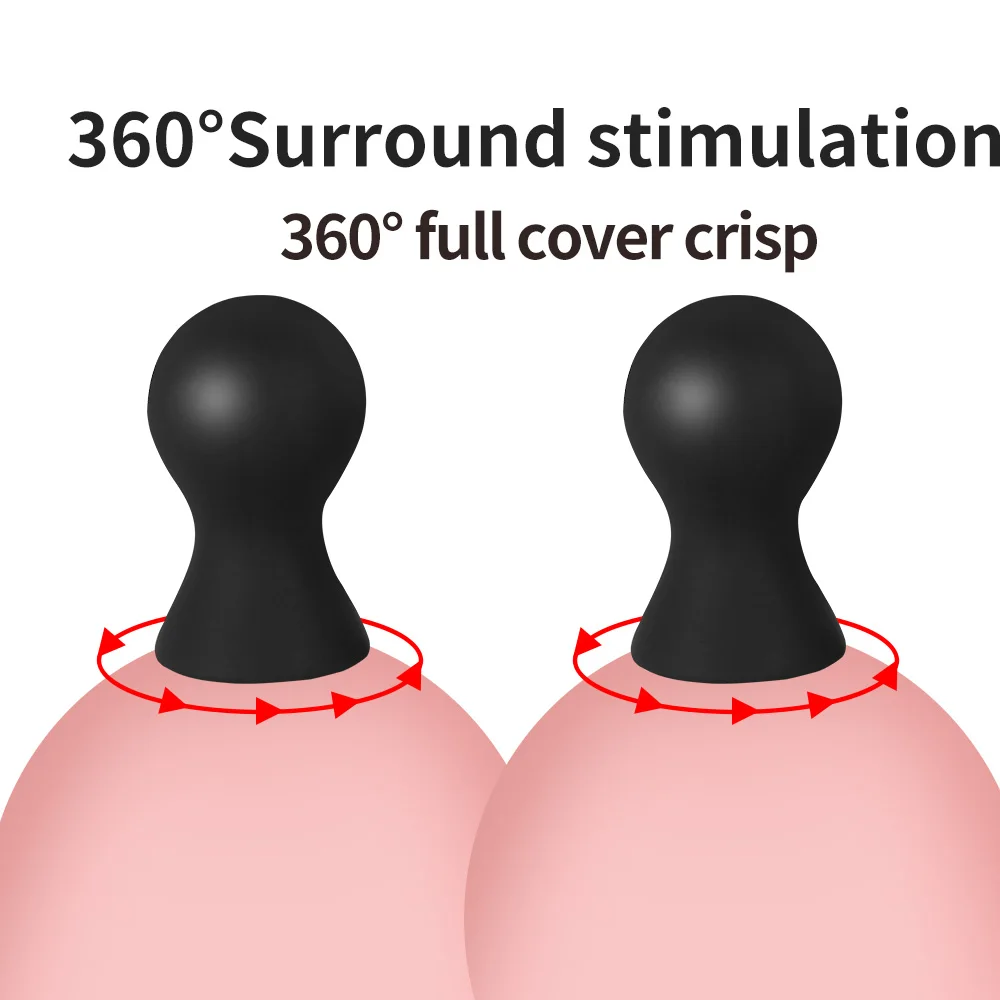 Nipple Sex Toys 2PCS Silicone Nipple Sucker Pump Breast Massager Nipple Clamps Clitoris Stimulator for Couples