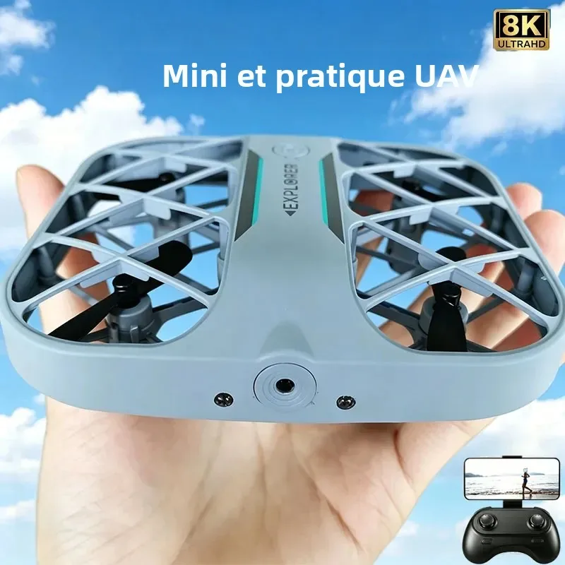 Drone 8K Caméra Bleu/Blanc - Pliable, WiFi, GPS, Jouet pour Enfants