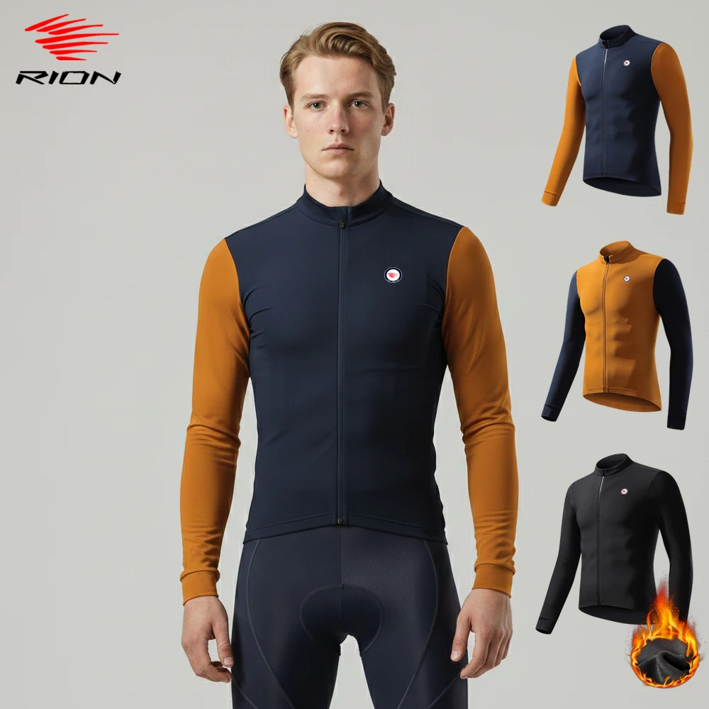 Men's Winter Thermal Fleece Waterproof Cycling Jacket