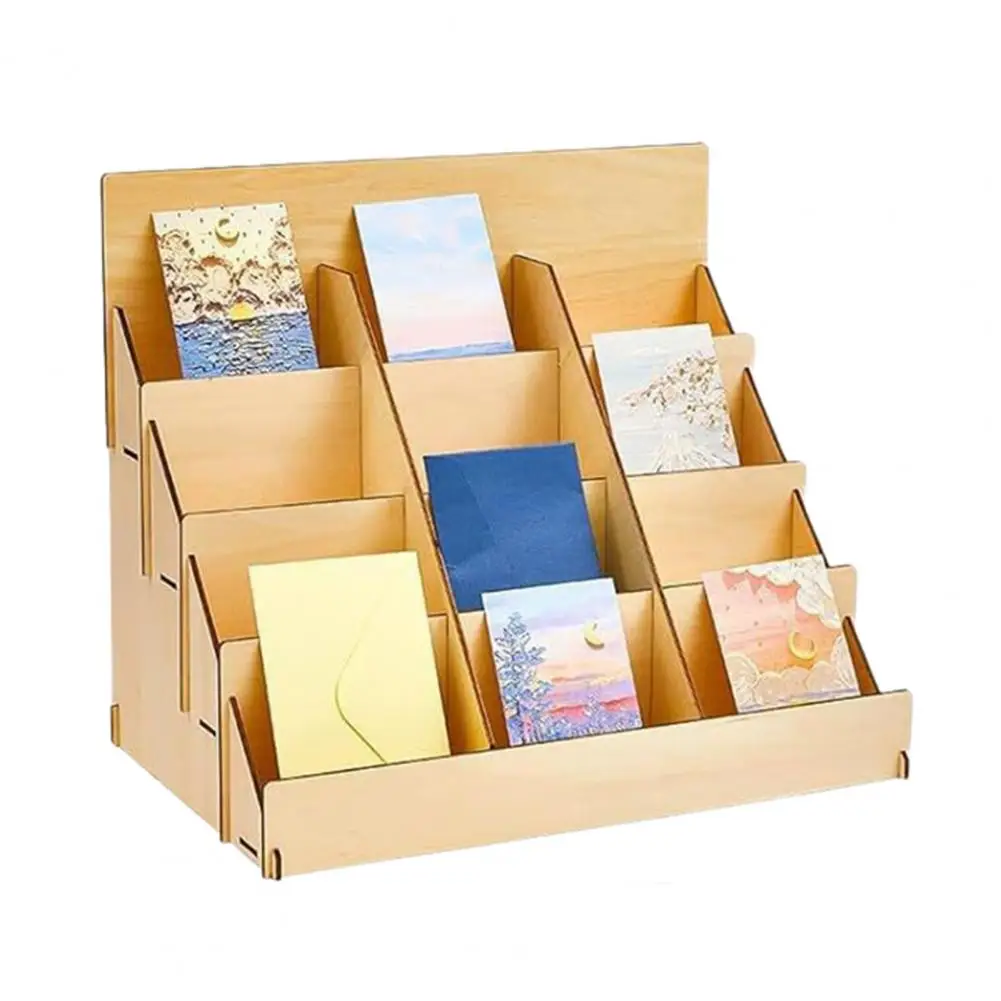 Multi-functional Display Stand Multi-functional Greeting Card Display Stand with 4 Layers for Strong Load-bearing Storage Photo