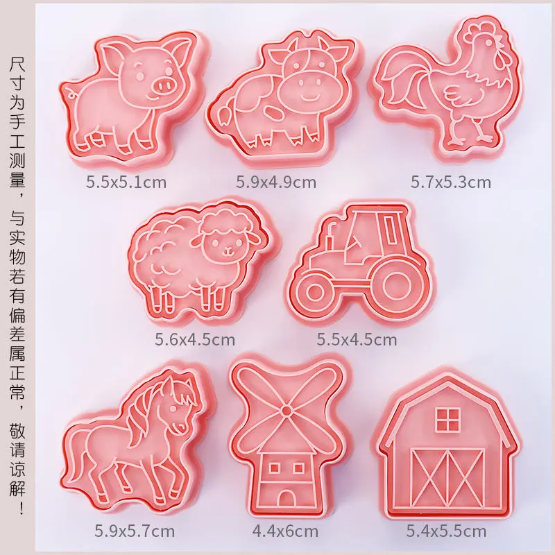 Unicorn Shape Mold Baking Accessories Cartoon Home Handmade DIY 3D Press Mould Cookie Frosting Fondant Cake Decoration Tools