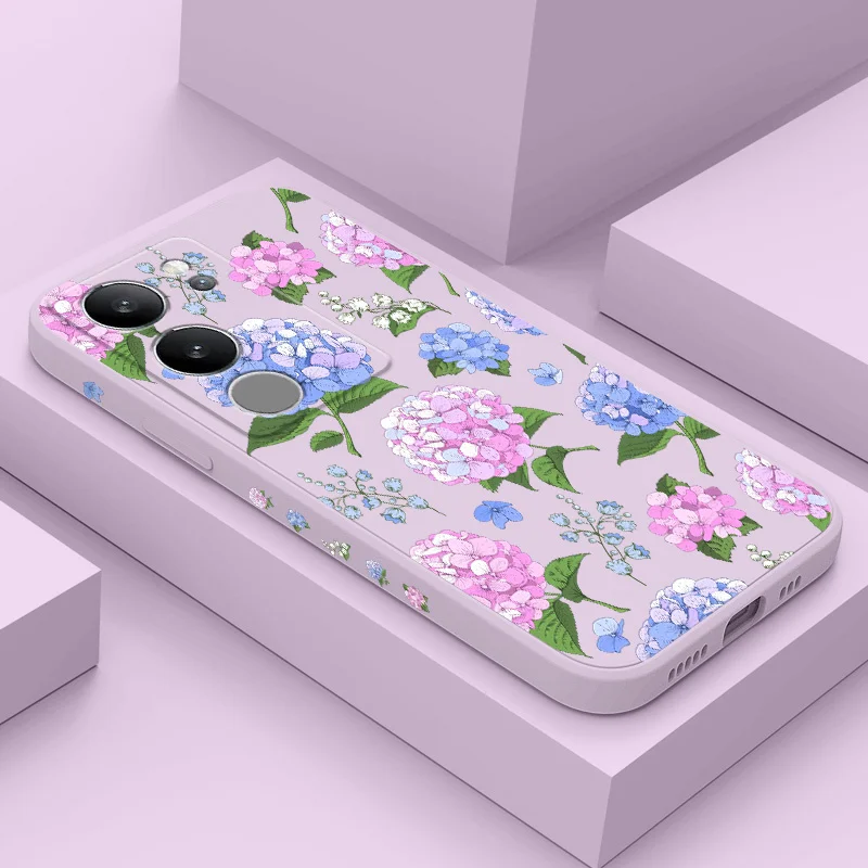 Elegant Hydrangeas Phone Case - Artistic Floral Design