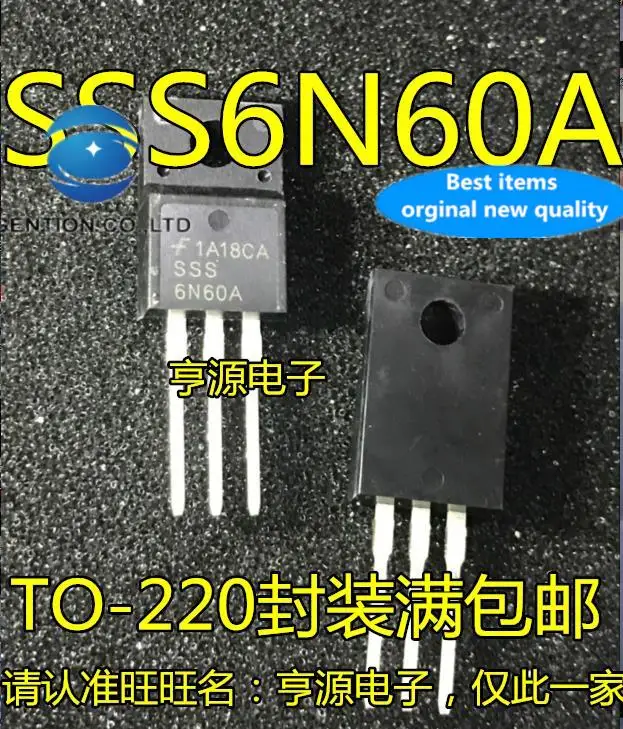 

10pcs 100% orginal new in stock SSS6N60A 6N60A TO-220F