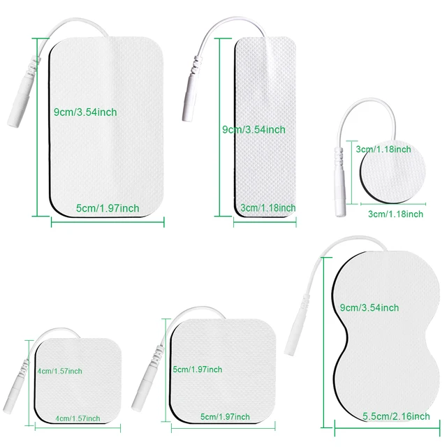 10/20pcs Tens Muscle Electrostimulator Patches EMS Body Massager Low  Frequency Therapy Pads Physiotherapy Electrodes 2