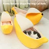 Banana Cat Bed House Cute Funny Cozy Cat Mat Beds Warm Durable Portable Pet Basket Kennel Dog Cushion Cat Supplies Multicolor 6