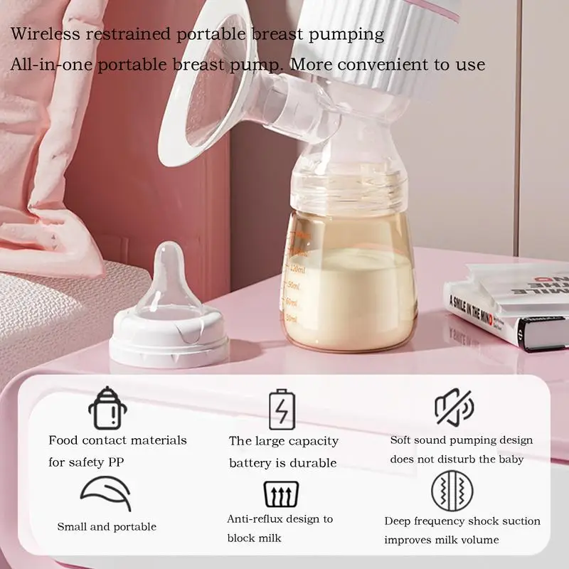 Portable Electric Breast Pump USB Chargable Silent Milk Extractor Full Automatic Milker Comfort Breastfeeding BPA Free feeding