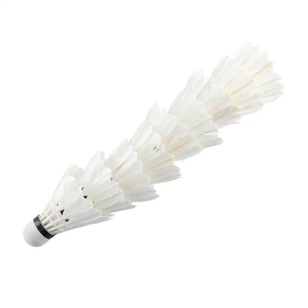 Super Durable Elastic Fitness Cork Game Sports Goose Feather 12 Pcs Badminton Balls Shuttlecock