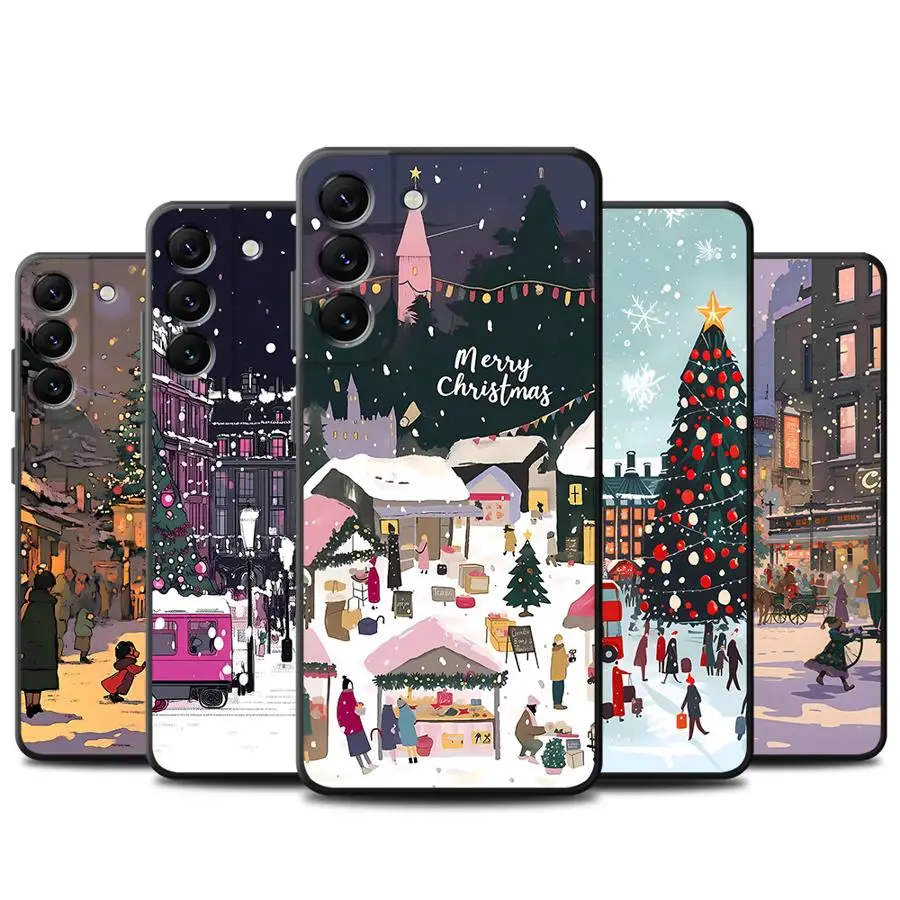 Christmas Town Festive Phone Case - Holiday-Themed Protective Cover