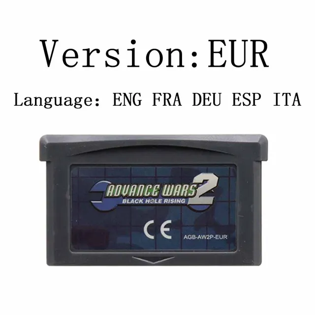 32 Bit Video Game Console Card GBA Game Cartridge Advance Wars Series Advance Wars 2 Black Hole Rising  for GBA English Version 6