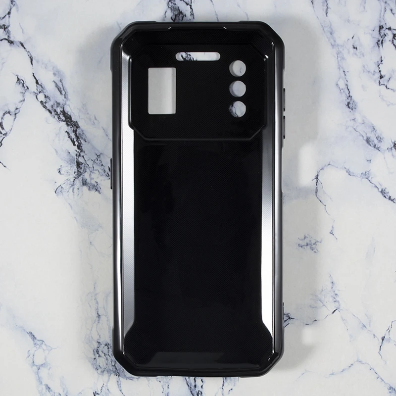 Premium Soft TPU Transparent Black Phone Case - Ultra Slim Silicone Protective Back Cover