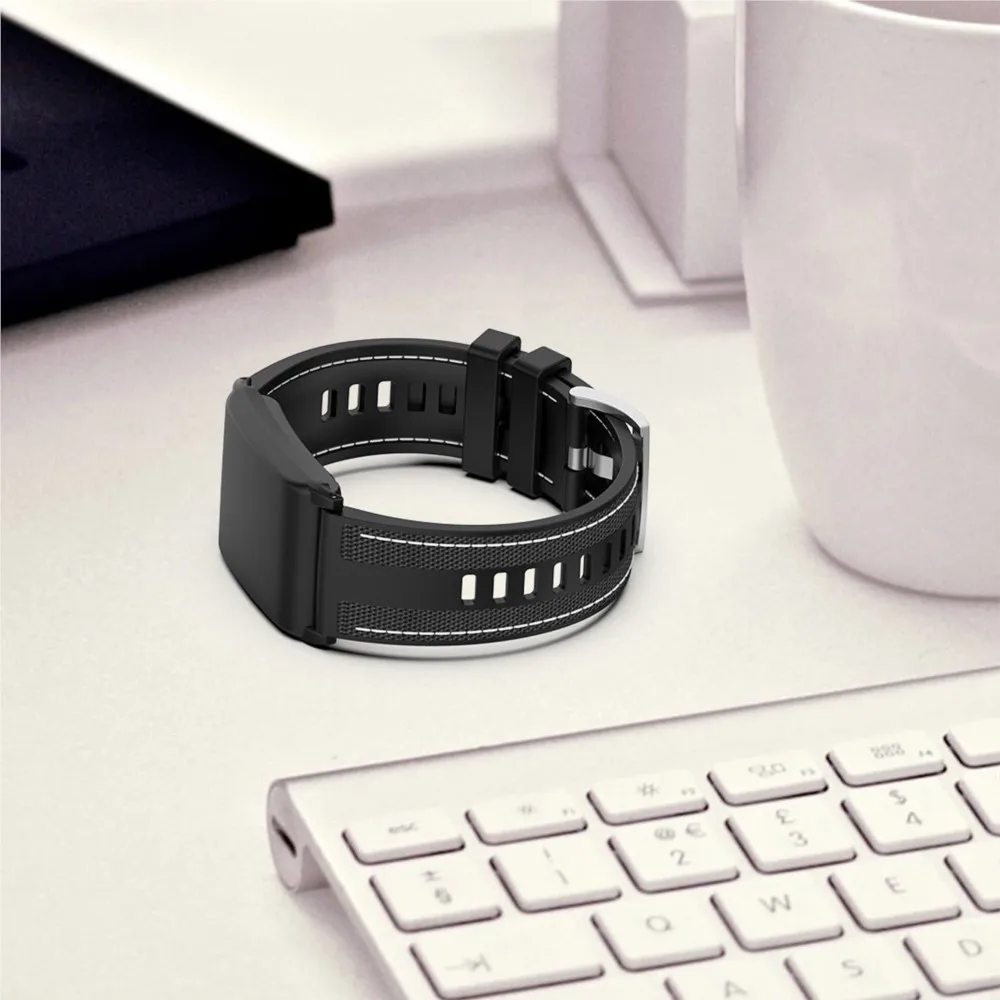 Braided Nylon & Silicone Sport Strap - Adjustable Bracelet Accessory