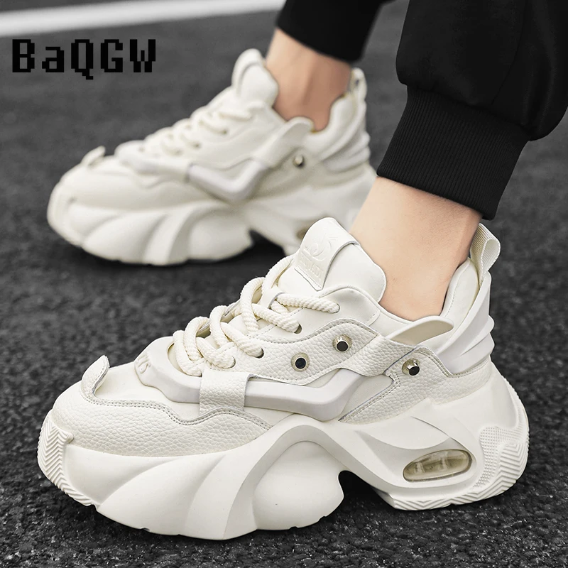 

Кроссовки мужские на толстой платформе, дизайнерские удобные кеды, модная повседневная спортивная обувь для тренировок, тенниса, весна-осень