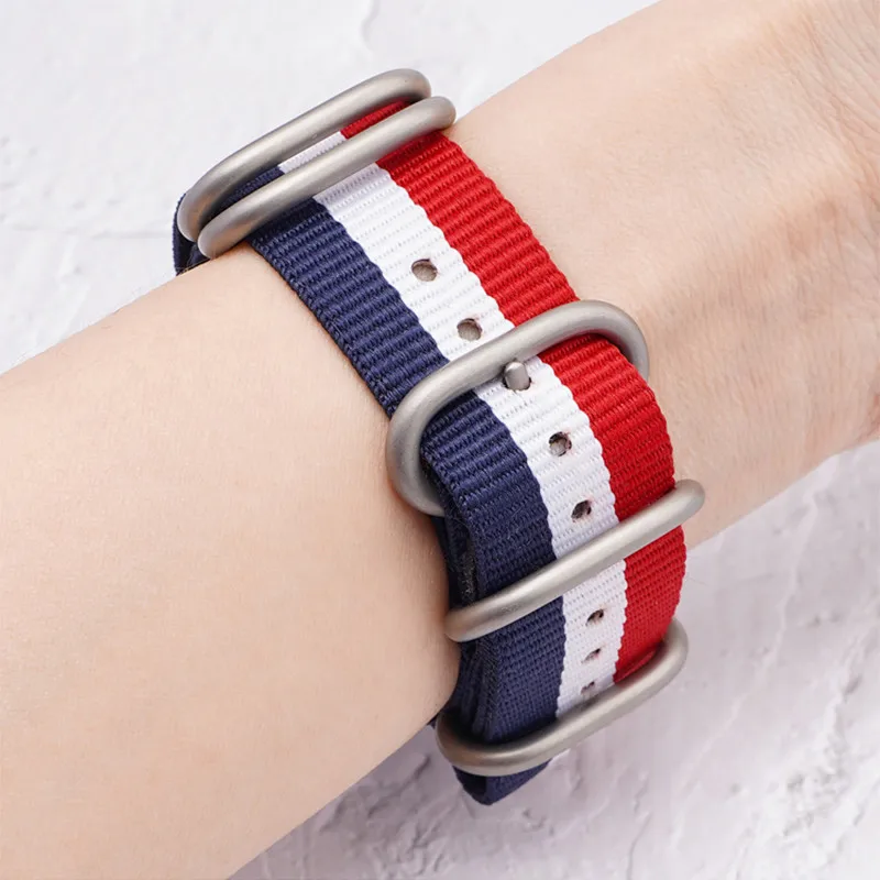 Men's Sport Waterproof Nylon Watchband, 20mm/22mm