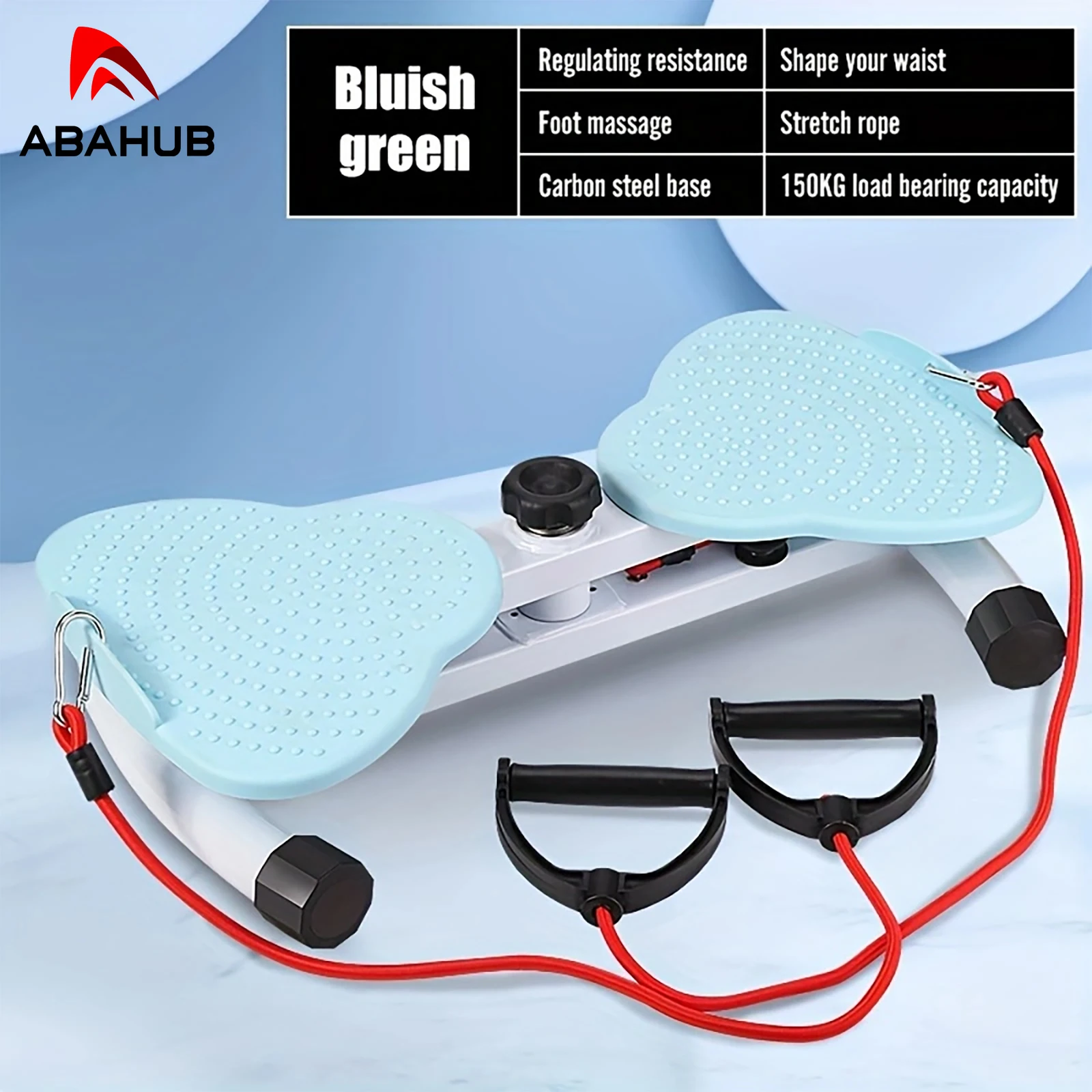 ABAHUB Silent Waist Trimmer Twister 360&deg; Rotating Disc For Belly Fat Burning Home Fitness Dance Machine Ab Workout Guide waist twisting disc