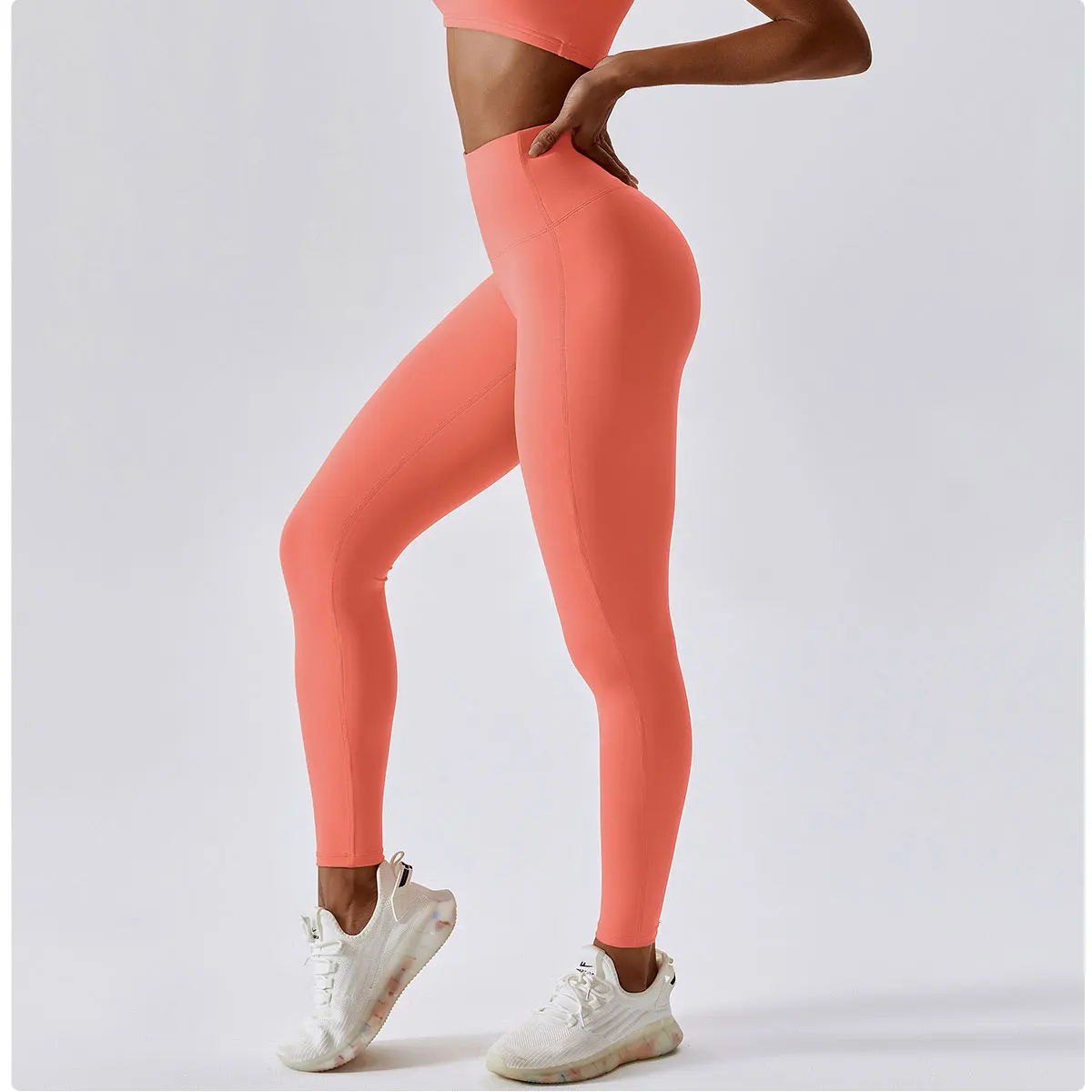 

Nude Hip Lift Yoga Pants Women Fitness Gym Leggings Quick Dry Sport Pants Solid Color High Waist Leggings Female Workout Leggins