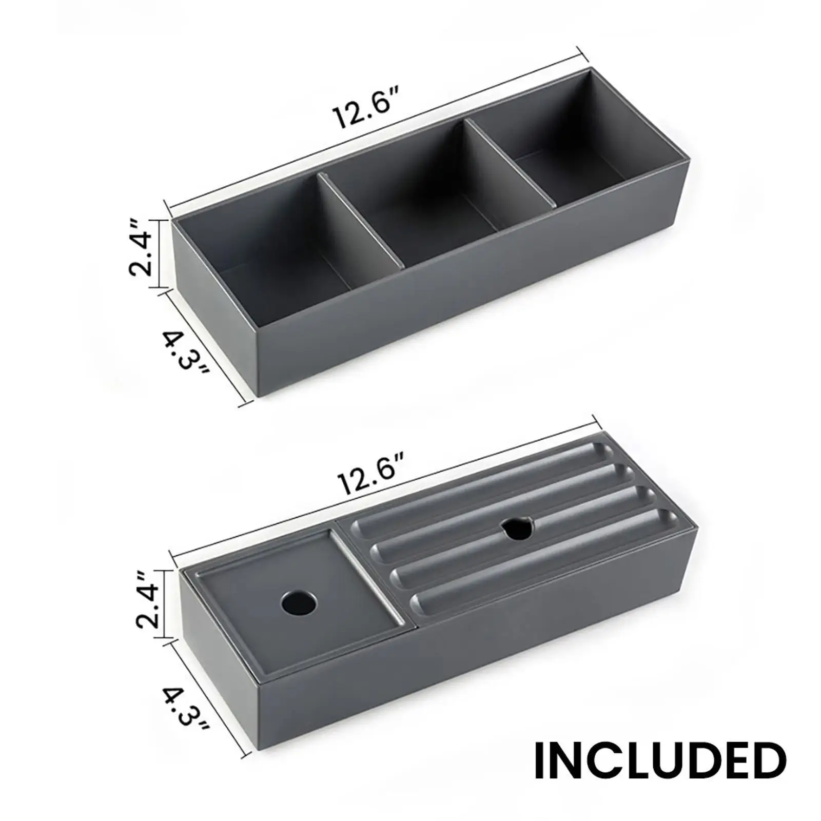 Brushed Black Oak Bathroom Vanity 36 Inch Floating Design White Ceramic Sink Included Luxury Sink Cabinet for Bathroom Remodel