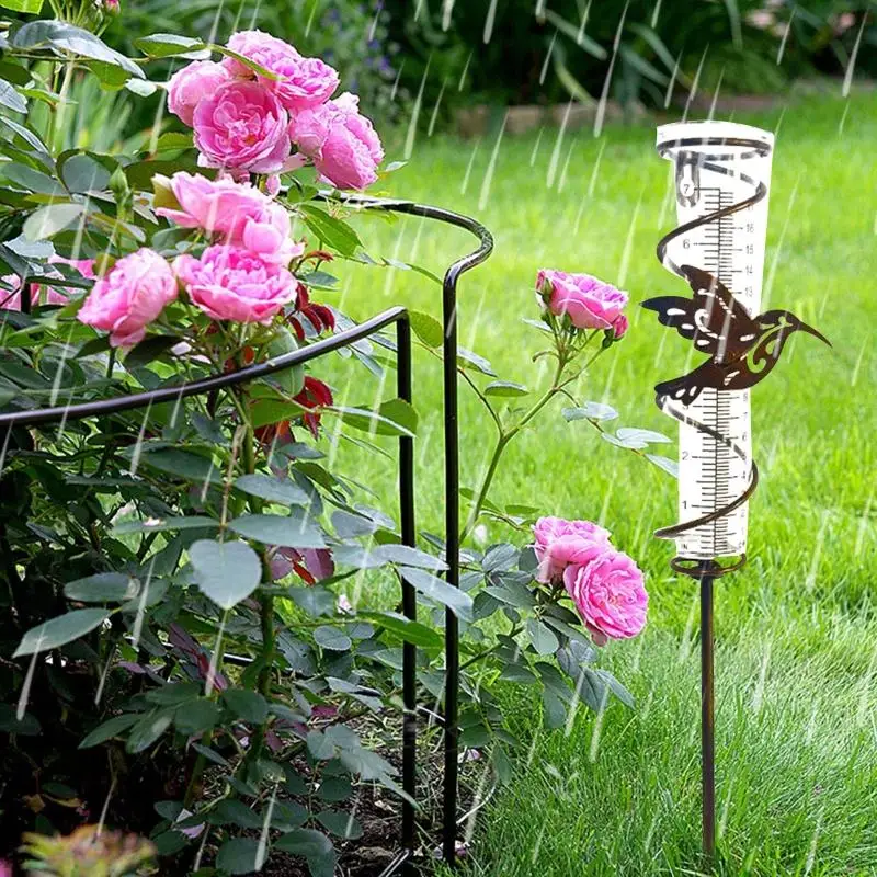 M7BB Rain Gauge Outdoor Garden Rain Gauge Measuring Cup 9.2 oz Capacity