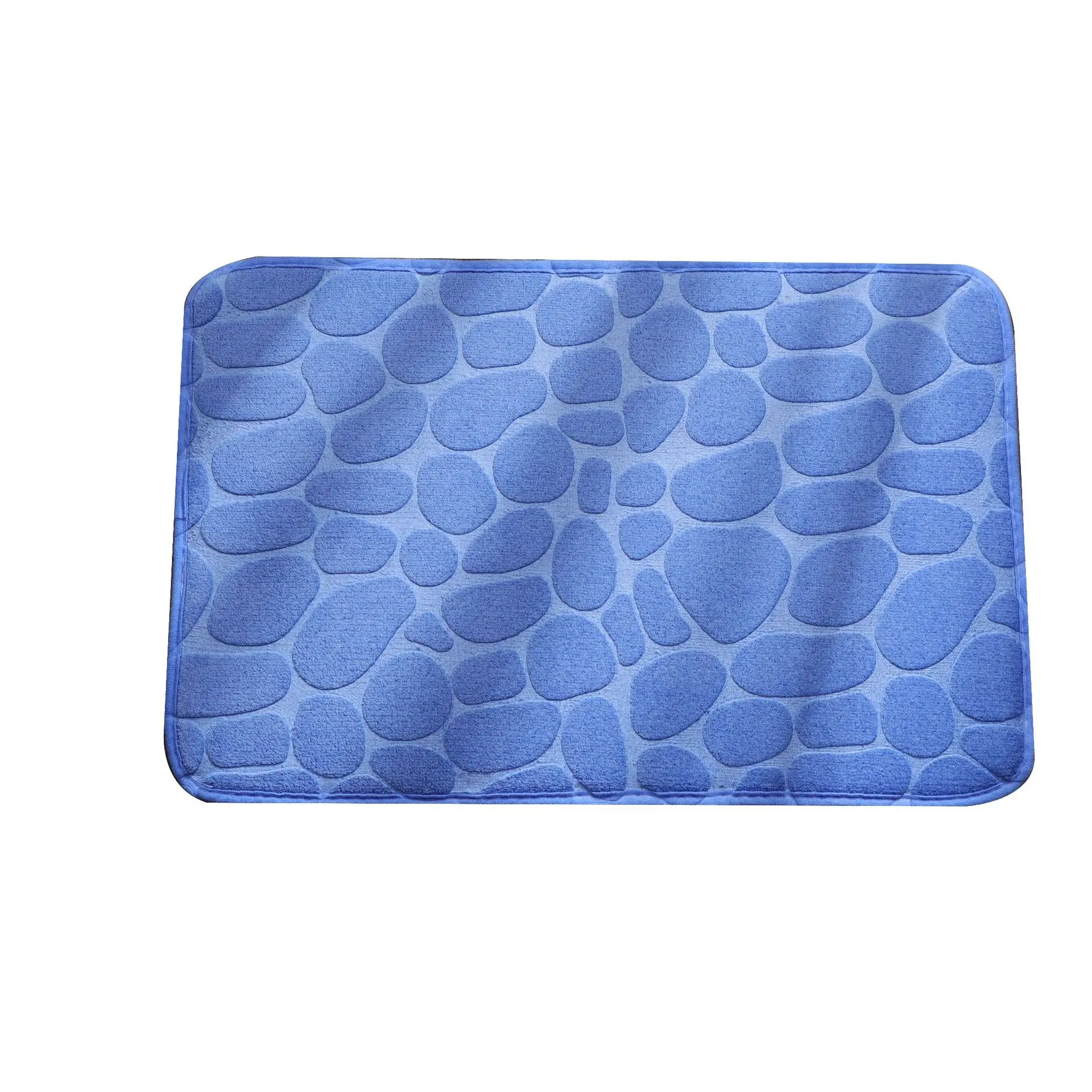 Cobblestone embossed door mat non-slip absorbent bath mat Floor decoration Shower room bath coral wool sponge